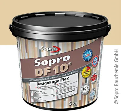 Produktbild von Sopro DF 10 Fliesen 5 kg Design Fuge Fugenmasse Fugenmörtel 1-10mm beige-32