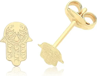 Produktbild von Moderne 9 Karat (375) Gold Damen - Paar Ohrstecker - 7mm*6mm; TRS36190