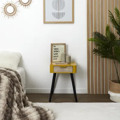 Produktbild von Nachttisch aus Holz 1 Schublade Zoran