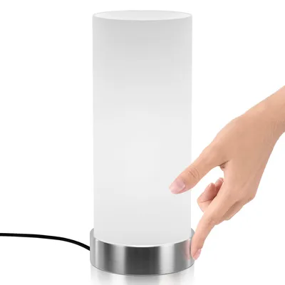 Produktbild von Jago® Tischlampe mit Dimmer Touchfunktion - 1er oder 2er Set, E14 / LED, dimmbar - Nachttischlampe - für Wohnzimmer, Schlafzimmer (1er)