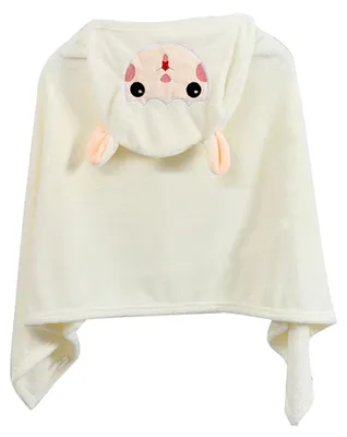 Produktbild von Ultraweiches Baby-Handtuch mit Kapuze, Cartoon-Kind-Badetuch mit niedlicher Kapuze fuer Babys, Kleinkinder, Kleinkinder, 70 x 140 cm