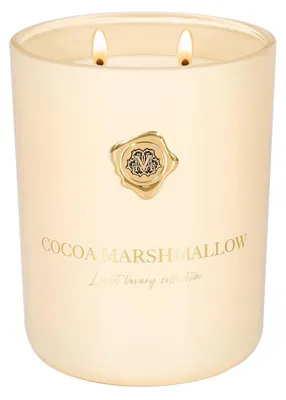 Obrázek produktu pro Vonná svíčka v dóze, vůně čokolády a marshmallow, 470 g, doba hoření 90 hodin, 2 knoty