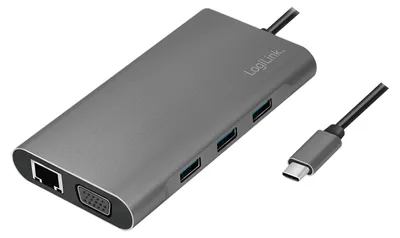 Immagine prodotto di LogiLinkUA0383 Hub multifunzionale USB 3.2 LogiLink, 10 porte, USB-C, argento