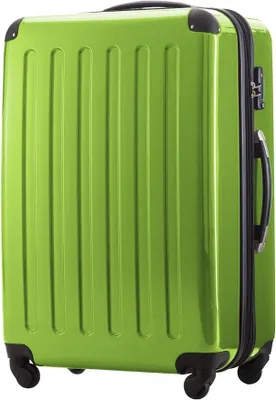 Imagen del producto de Silecomplaza Alex: Maleta rígida extensible de 75 cm (119 L) con cerradura TSA, robusta maleta de viaje con 4 ruedas dobles, color verde manzana