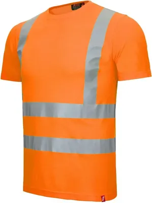 Produktbild von Nitras Motion Tex VIZ Warnschutz T-shirt  | orange | XS-6XL |10 Arbeitsshirts
