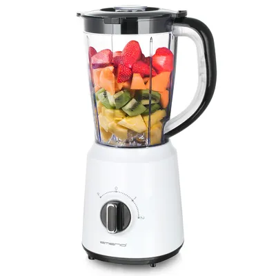 Produktbild von Emerio Blender 1,5 L – Smoothie-Maker mit 2 Geschwindigkeitsstufen – Edelstahlmesser & spülmaschinengeeignet – 500 W – Blender-to-Go BL-124816.7