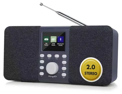 Productafbeelding van DAB Radio met Bluetooth Luidspreker en FM Ontvangst, Donkergrijs