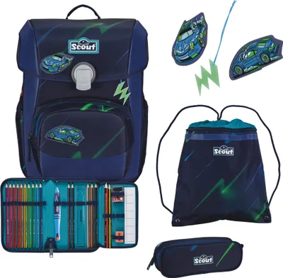 Produktbild von Scout Neo Superflash Schulranzen-Set 4-tlg. City Lights