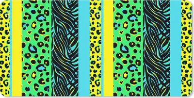 Produktbild von MuchoWow® Mauspad Mousepad Design - Pantherdruck - Gelb - Grün 60x30 cm - Mousepads - Maus Mat - Pad - Mausunterlage - Nachhaltig
