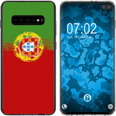 Produktbild von PhoneNatic Case kompatibel mit Samsung Galaxy S10 Plus Silikon-Hülle WM Portugal M8