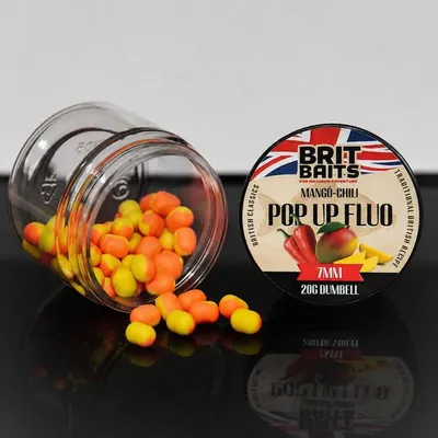 Productafbeelding van BritBaits Pop-Up, fluorescerend, Mango-Chili, 7 mm