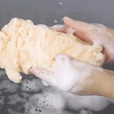 Produktbild von Duschschwamm mit langem Griff zur Rückenreinigung, Peeling und Körperpflege