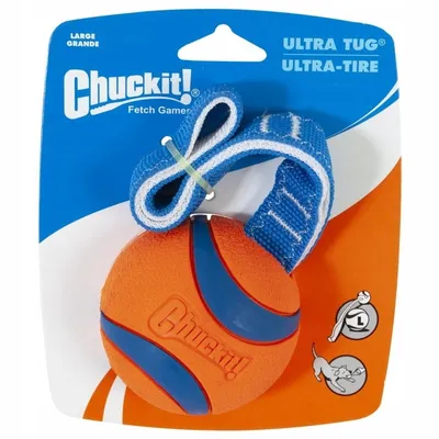 Zdjęcie produktu dla Chuckit! 231301, Pies, Kula, Niebieski, Pomarańczowy, Nylon, Guma, Przynoszenie, 7,6 cm