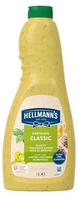 Zdjęcie produktu dla Hellmann's Dressing Vinegar Oil świeży sos sałatkowy butelka 1000ml