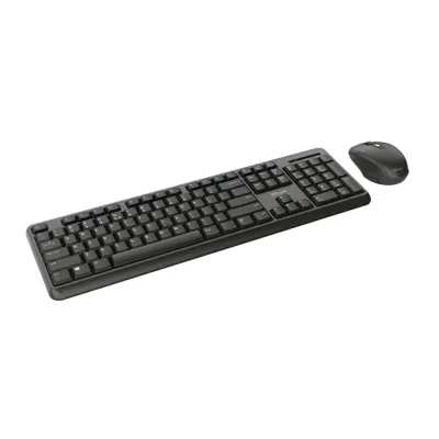 Produktbild von Trust TKM-350, Kabellos, RF Wireless, Membran Key Switch, QWERTZ, Schwarz, Maus enthalten