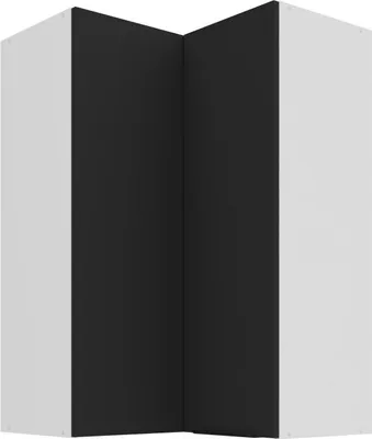 Produktbild von Hoher Eckschrank LUNARA 2 – 60 x 60 cm, schwarz/weiß