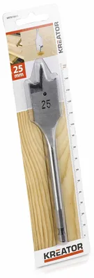 Obrázek produktu pro KREATOR KRT010811 - Plochý vrták do dřeva 25 x 152 mm