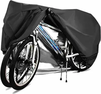 Produktbild von Fahrradabdeckung für 2 oder 3 Fahrräder, wasserdichte Fahrradschutzhülle mit Schlossöffnung für Mountainbikes, Rennräder und E-Bikes