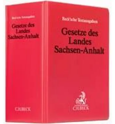 Produktbild von Gesetze des Landes Sachsen-Anhalt (ohne Fortsetzungsnotierung). Inkl. 65. Ergänzungslieferung