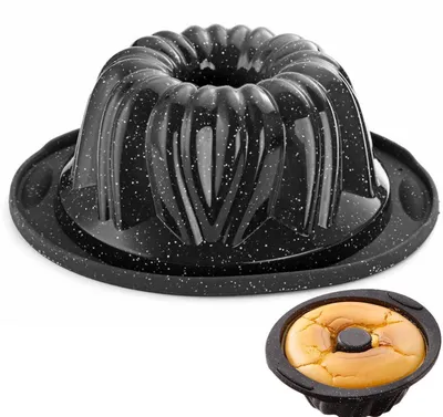 Immagine prodotto di Stampo in silicone a forma di Gugelhupf, diametro 23 cm, antiaderente, ideale per torte, pane e gelatine