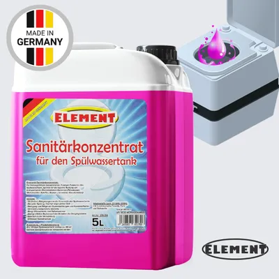 Produktbild von Sanitärflüssigkeit für Spültank I 5 Liter I Sanitärkonzentrat Campingtoilette I Frischwasser-Zusatz I Spülwasserzusatz I Sanitärzusatz