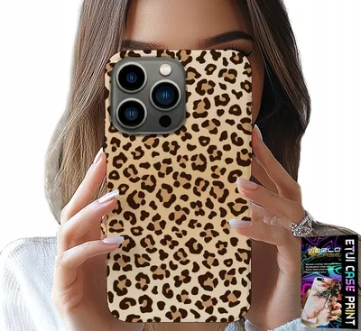 Immagine prodotto di Custodia Per Iphone 15 Pro - Retro In Stampa Leopardata Modelli Da Donna Alla Moda