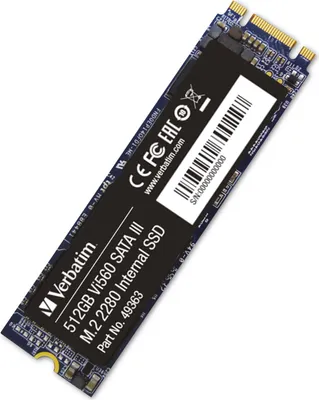 Immagine prodotto di Verbatim Vi560 S3 - disco a stato solido - 512 GB - interno - M.2 2280 - SATA 6Gb/s