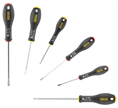 Produktbild von STANLEY FATMAX Schraubendreher-Set 6-teilig Phillips: PH0, PH1, PH2