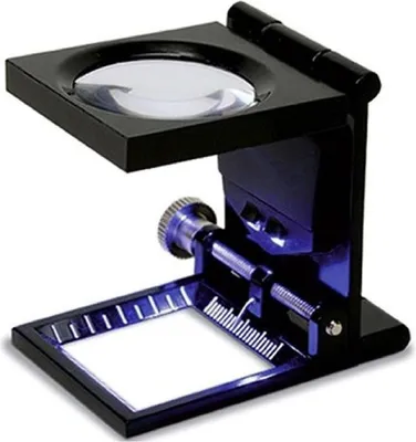 Immagine prodotto di Lente di ingrandimento Konus con contafili e luce LED, ingrandimento 6x, nera