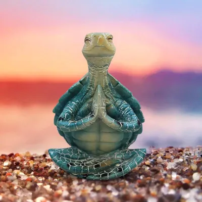 Obrázok produktu pre Dekorácia s motívom morských želv na meditáciu, vhodná do domácnosti