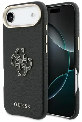 Image de Étui GUESS adapté à l'IPHONE 17 Air GUHCP17M5PS4RGGK (logoPolyuréthaneFW Resin) noir