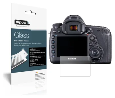 Produktbild von 2x Schutzfolie für Canon EOS 5D Mark IV matt - Anti-Shock 9H Folie dipos Glass Kunststoffglas
