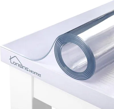 Produktbild von Tischschutzfolie 2 mm dick transparent mit abgeschrägtem Rand – Maßgefertigt