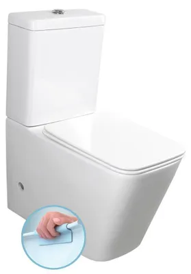 Produktbild von PORTO Kombi-WC,spülrandlos, Abgang senkrecht/waagerecht, weiß