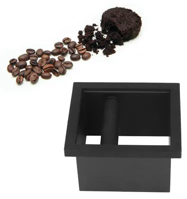 Kaffee-Klopfschale aus Edelstahl, bodenlos, flache Öffnung