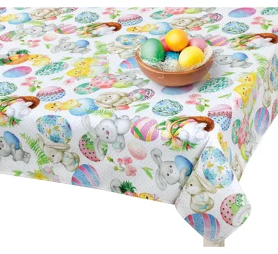 Immagine prodotto di Tovaglia Pasqua - 100x100 cm - Beige,Giallo,Verde