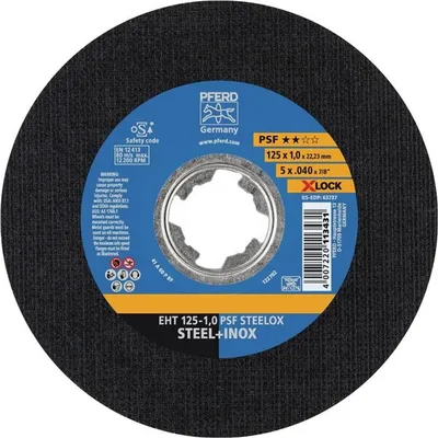 Image de PFERD Disque à tronçonner X-LOCK PSF STEELOX Ø 125 x 1 mm droit - 61721101