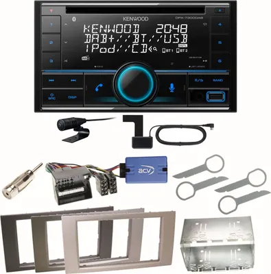 Produktbild von Kenwood DPX-7300DAB Bluetooth DAB Einbauset für Ford Kuga Fusion Galaxy S-Max