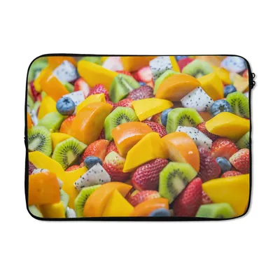 Produktbild von MuchoWow® Laptop Hülle 13 Zoll Obst - Salat - Farben Laptoptasche - Laptophülle - Sleeve - Rundumschutz