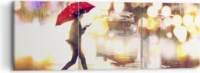 Produktbild von Bild auf Leinwand - Leinwandbild - Stadt Straße Nacht - 90x30cm - Wand Bild - Wanddeko - Wandbilder - Leinwanddruck - Bilder - Kunstdruck - Wanddekoration - Leinwand bilder - Wandkunst - CA90x30-4016