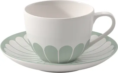 Produktbild von Villeroy & Boch Fleur Vert Kaffeetasse mit Untertasse 160 ml