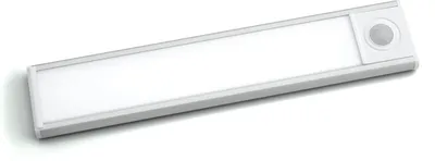 Produktbild von PRECORN 20 cm Sensor Licht in silber mit 34 LED´s Schrankbeleuchtung LED Lichtleiste USB-C wiederaufladbar Schranklicht Bewegungsmelder Küchenleuchte