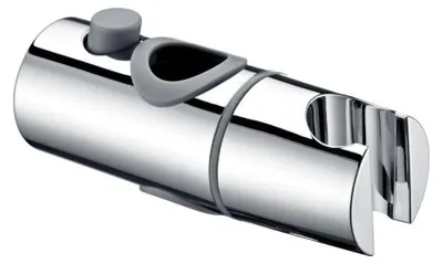 Immagine prodotto di Supporto per doccia senza foratura, adatto a tubi da 19-20,6 mm, girevole, regolabile in altezza, in ABS cromato