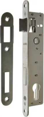 Produktbild von Schmales Einsteckschloss 90/22 WB, mit Schließstück JANIA Z075, silber verzinkt