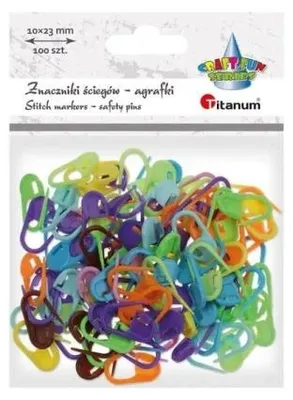 Produktbild von Stichmarkierer in Form von Büroklammern, 10 x 23 mm, 100 Stück - Titanum