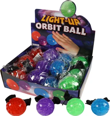 Obrázek produktu pro Skákací míček na gumě se světlem 6 cm