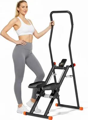 Produktbild von Stepper Gewichtskapazität Klettertrainingsgerät mit LED-Anzeige Klappbarer Fitness-Trainer Stepper-Maschine für effektives Training 110kg,