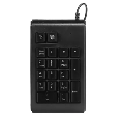 Image de Clavier rétro-éclairé,Clavier numérique,Clavier filaire,19‑,Clavier à touches,Pavé numérique