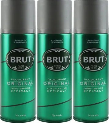 Produktbild von Brut Original 3 x 200 ml Deodorant Deo Spray Set