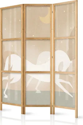Obrázek produktu pro Japonský paraván Pro děti 135x172 cm 3-dílný béžový